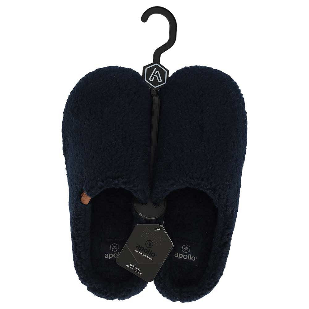 Apollo sloffen heren teddy instap in navy