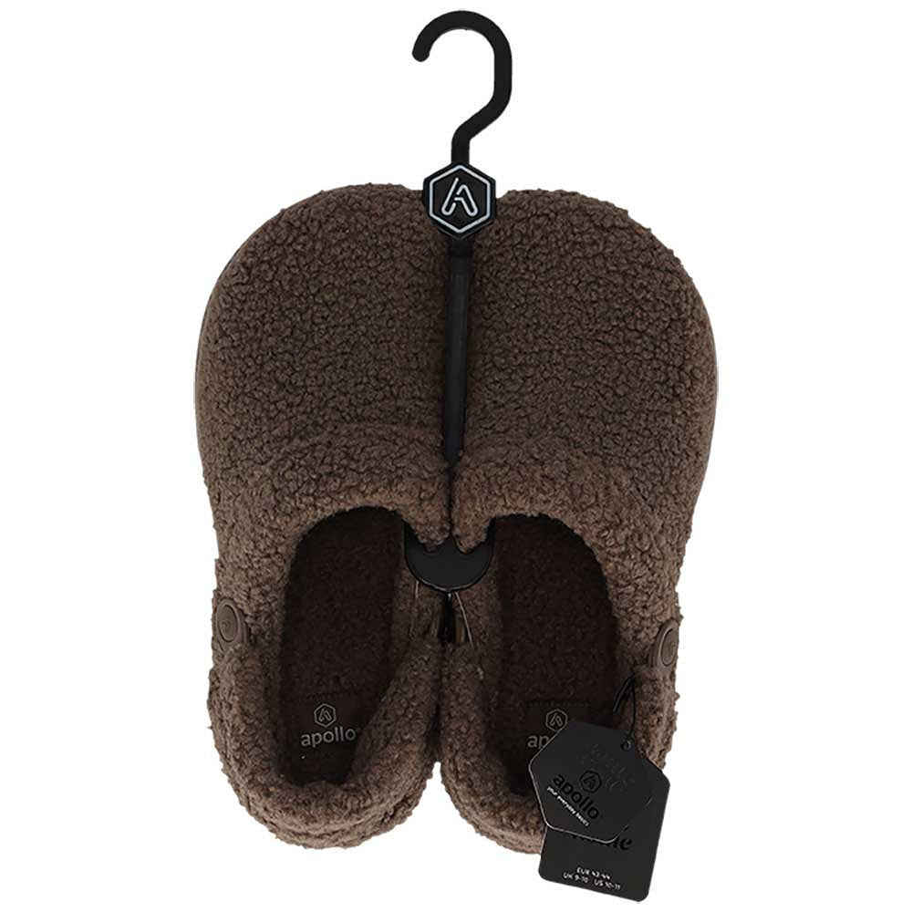 Apollo clogsloffen heren teddy in taupe