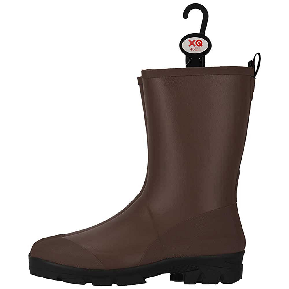 XQ heren regenlaarzen rubber - hoog in bruin