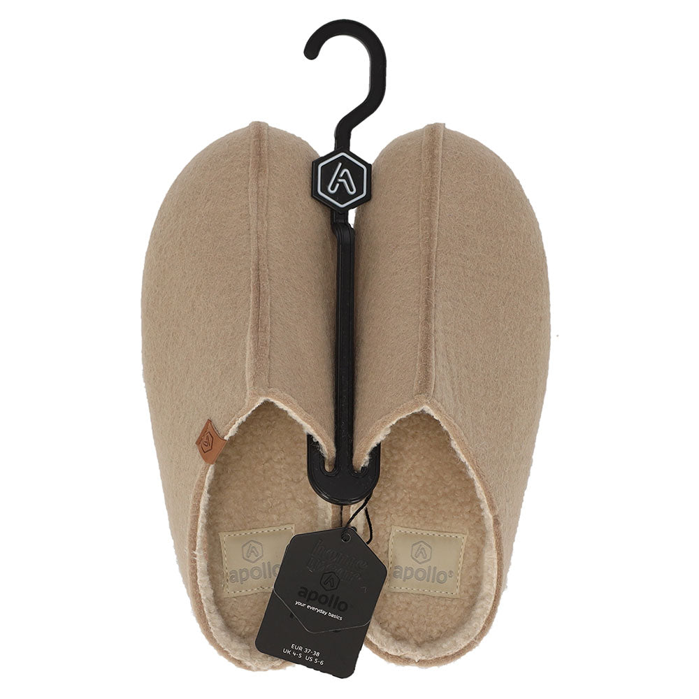 Apollo Dames Huissloffen Taupe - Stevige Zool & Comfort