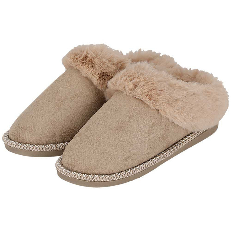 apollo teddy dames slippers beige
zachte huissloffen voor vrouwen
pantoffels met antislip zool
