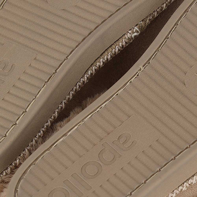 apollo teddy dames slippers beige
zachte huissloffen voor vrouwen
pantoffels met antislip zool