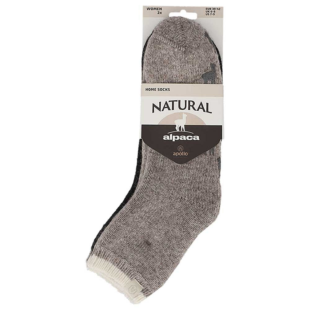"Apollo Alpaca Wollen Huissokken Duo Pak - Extra Warm en Luxe Comfort voor Dames"