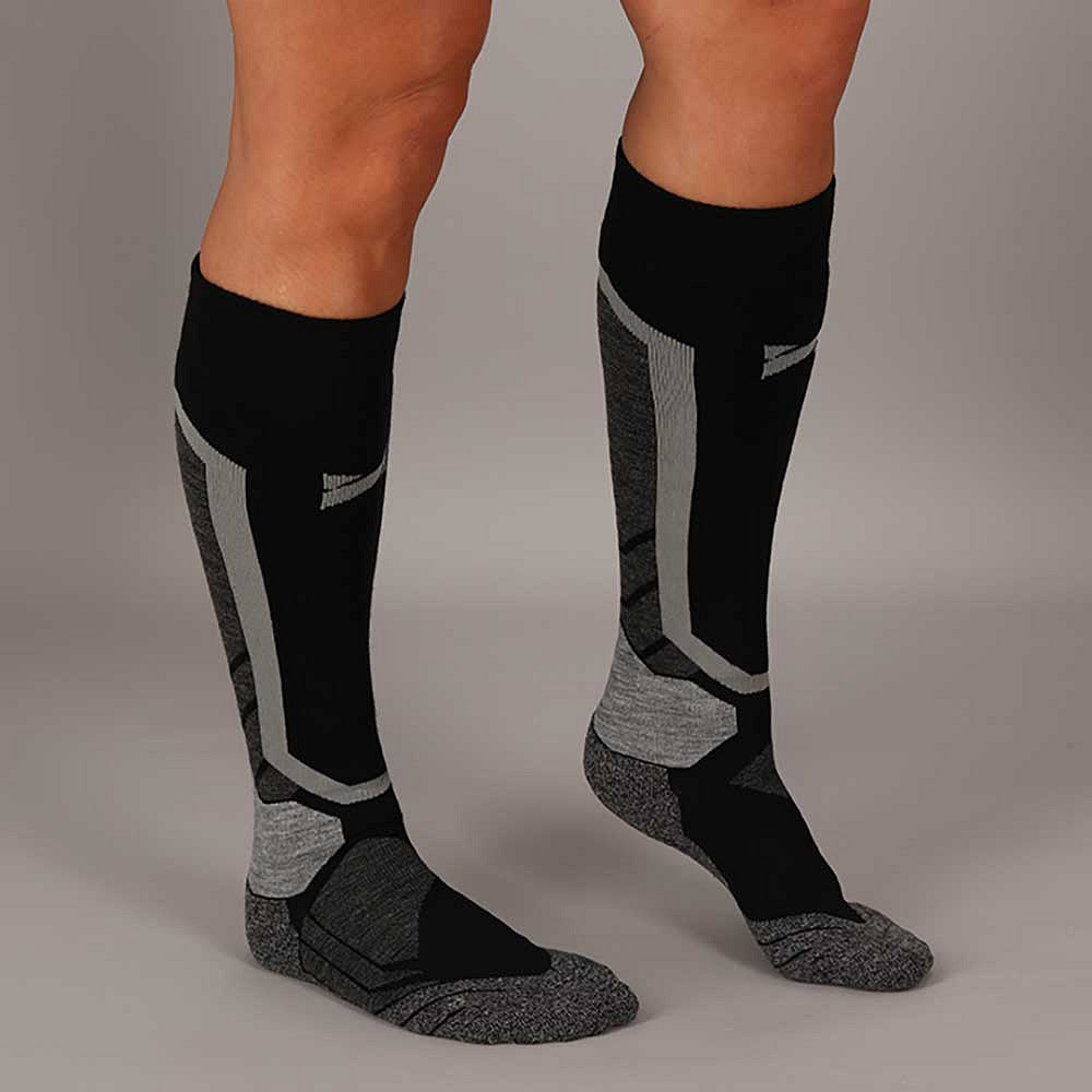 Xtreme volwassen snowboard sokken in blauw met technisch materiaal en extra padding voor optimaal comfort op de piste