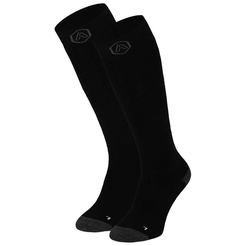 Extra padding bij scheenbeen en enkel van Apollo skisokken voor comfort in skischoenen