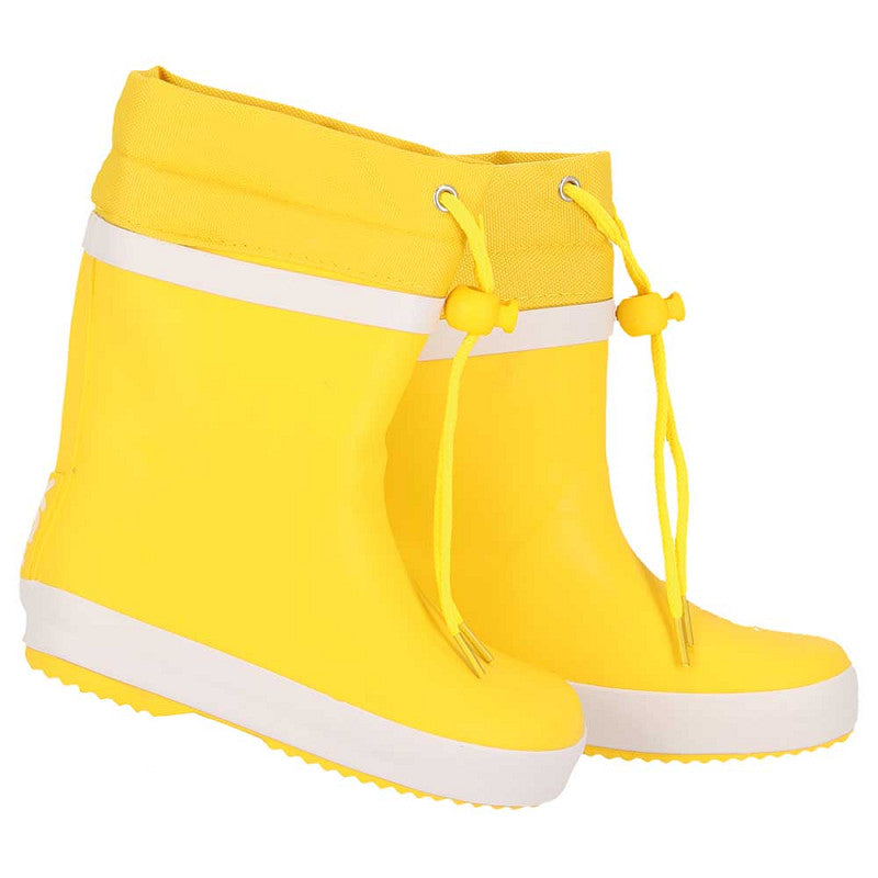 Waterdicht rubber materiaal van XQ kids regenlaarzen geel