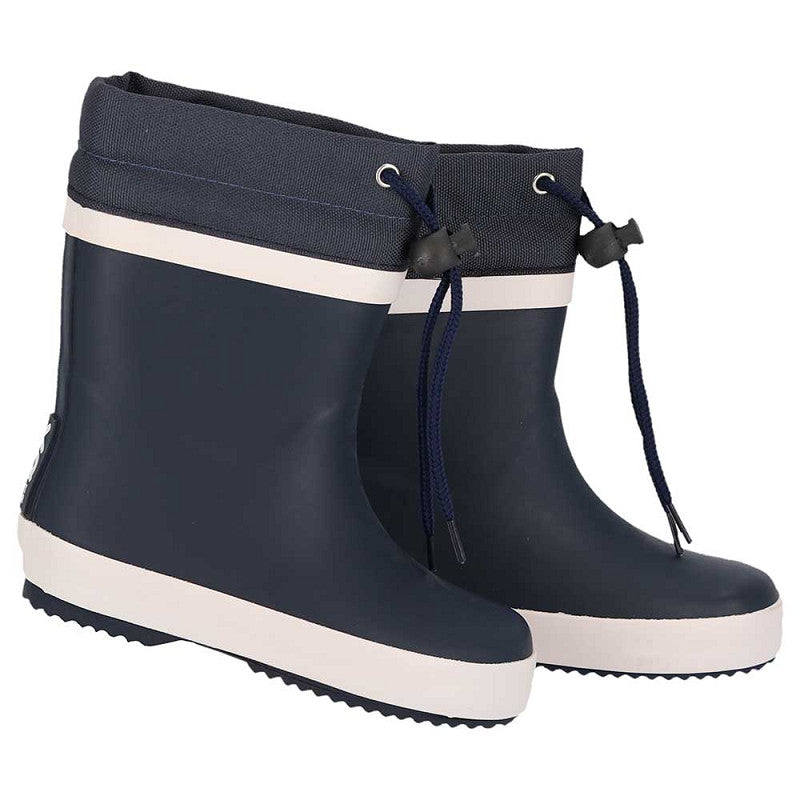 Waterdicht rubber materiaal van XQ kids regenlaarzen navy