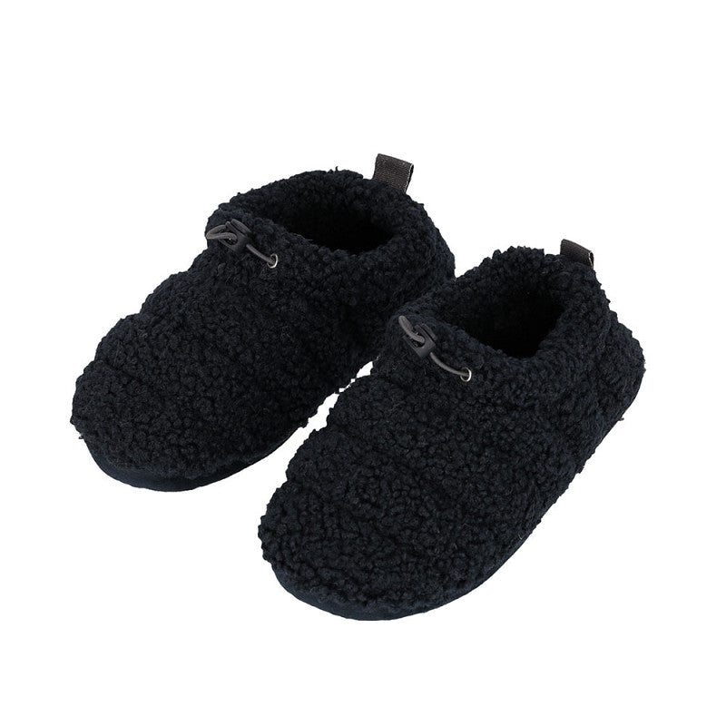 Apollo kinderen teddy huissloffen in blauw met zachte fluffy textuur voor warme kindervoeten