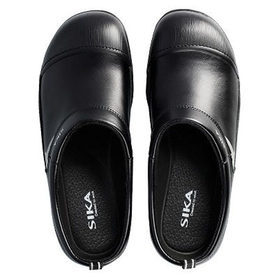 Zwarte Sika 101 Super Clog S3 veiligheidsklomp met aluminium neus en kruipneus