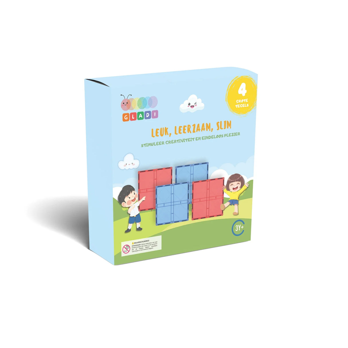 Gladi Magnetic Tiles Grote Tegels