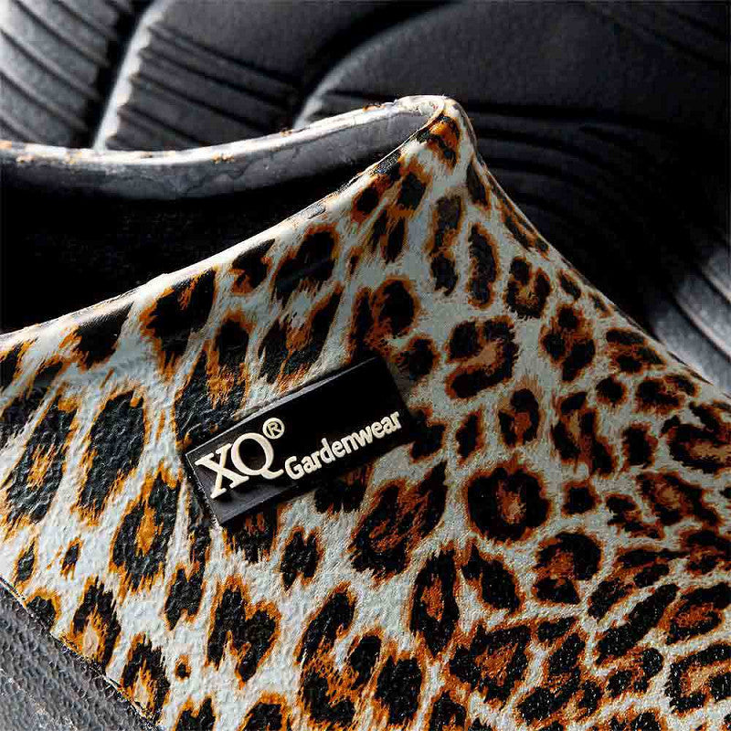 XQ Tuinklompen Dames met Luipaardprint– Instapmodel & Lichtgewicht