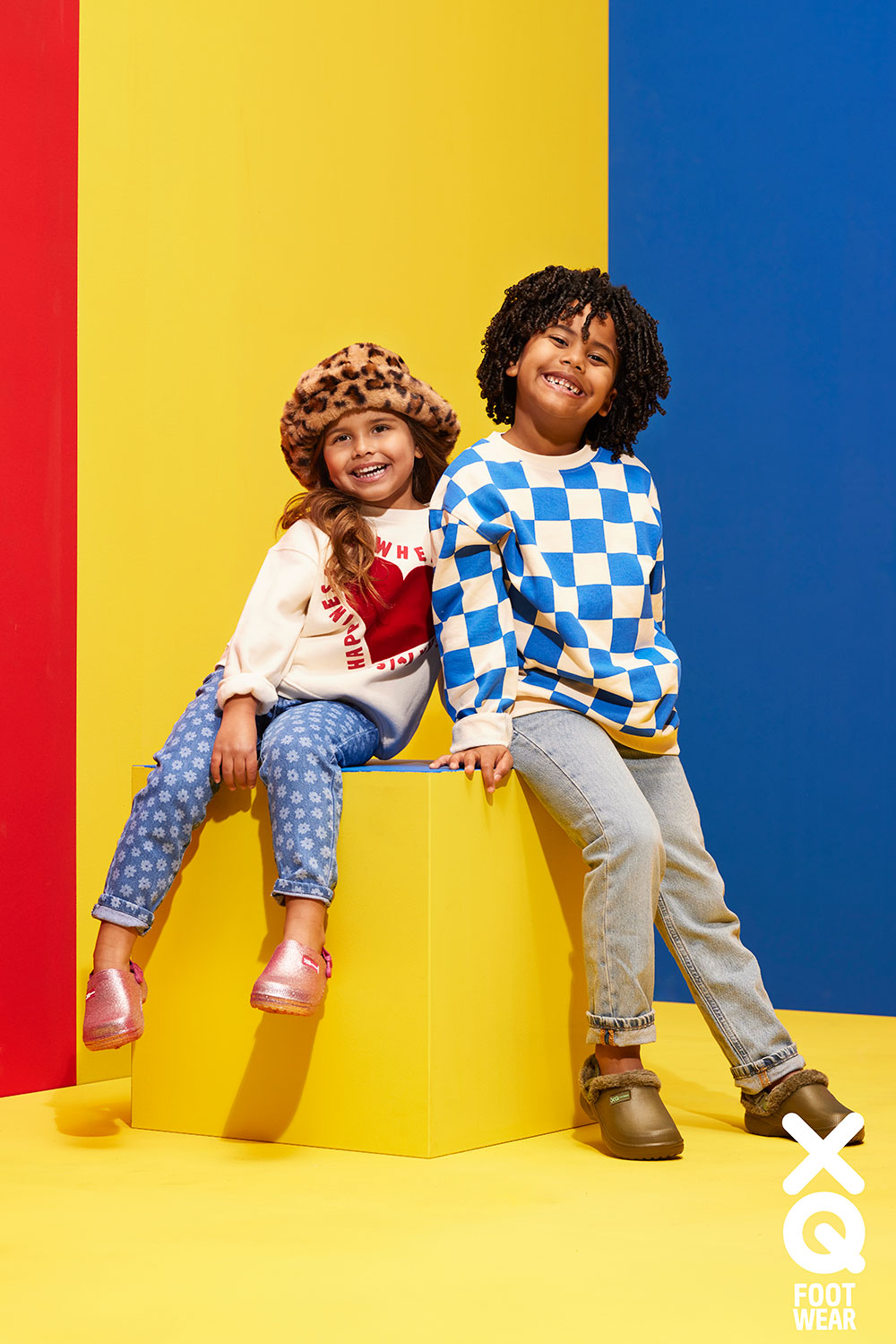 XQ Kids Klompen Bontje Groen - Lichtgewicht & Instap