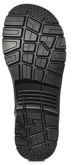 Detail van PU zool, stalen neus en kevlar tussenzool van Gevavi Next Syrdic Flex S3
