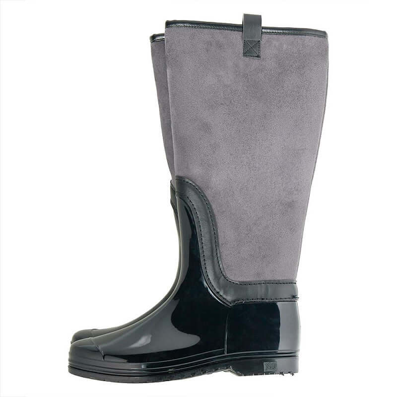 Antislip zool van zwarte XQ dames fashion regenlaarzen