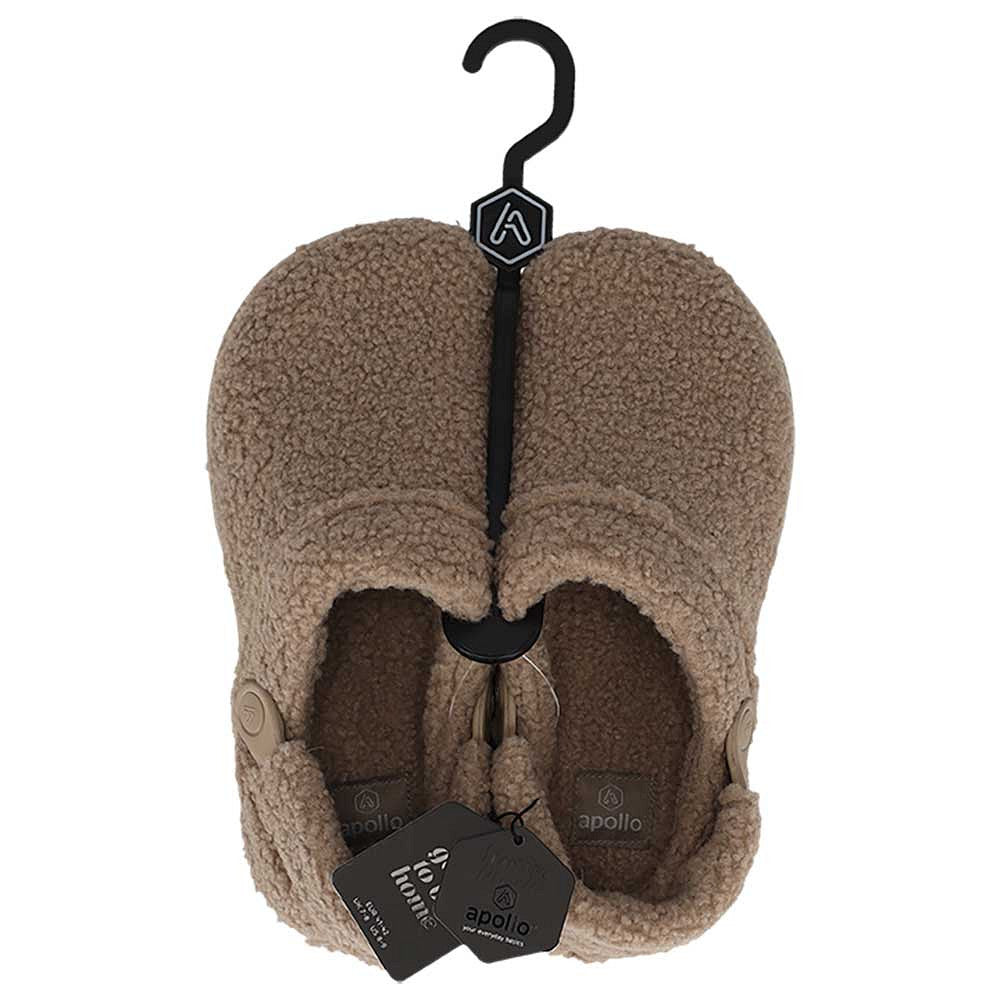 Apollo clogsloffen heren teddy in beige