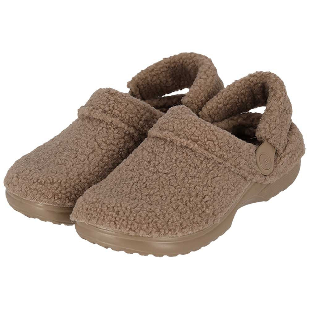 Apollo clogsloffen heren teddy in beige, ander aanzicht