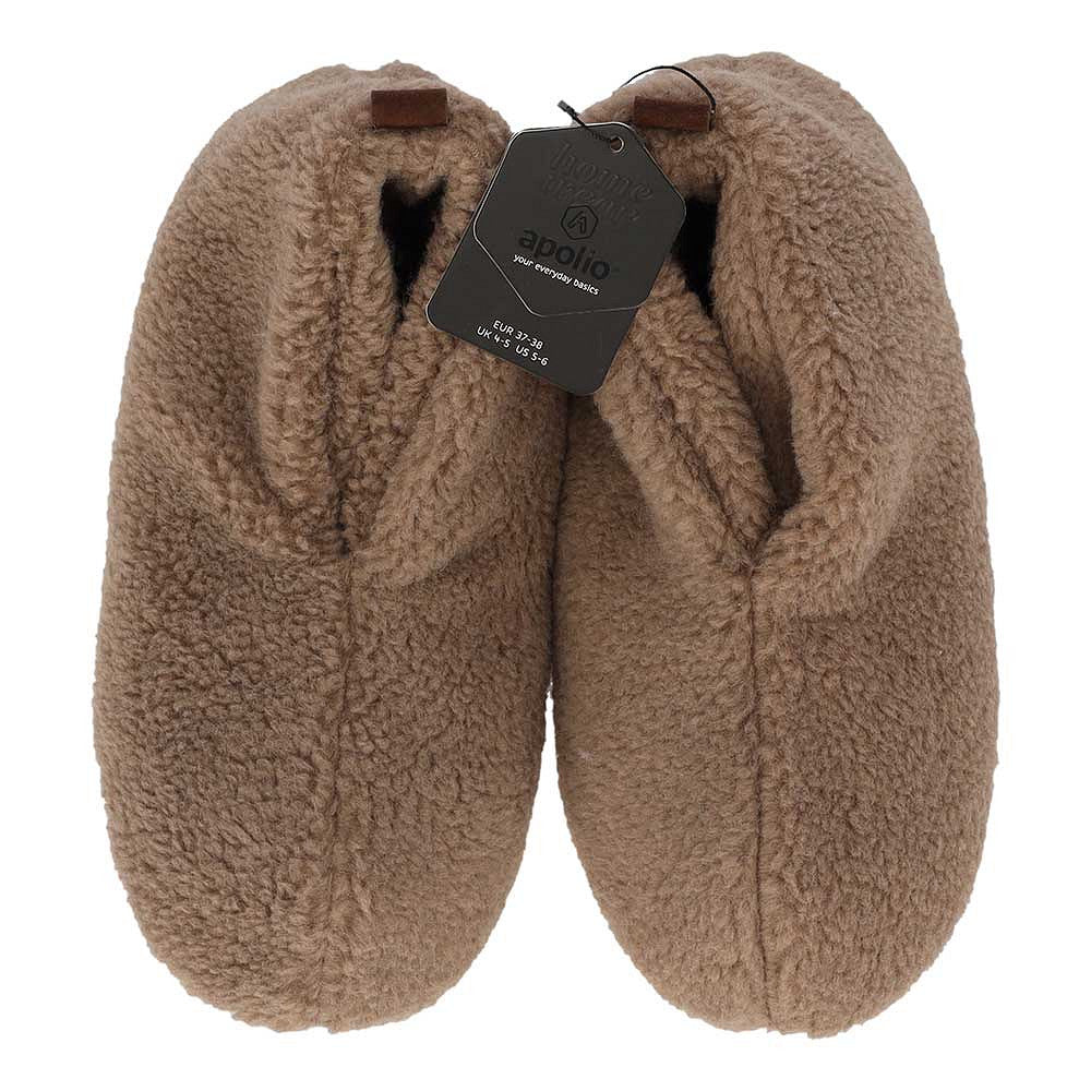Apollo dames muiltjes teddy in beige
