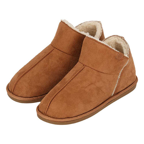 Apollo boots sloffen voor dames van suede met hoog model voor warme voeten en enkels