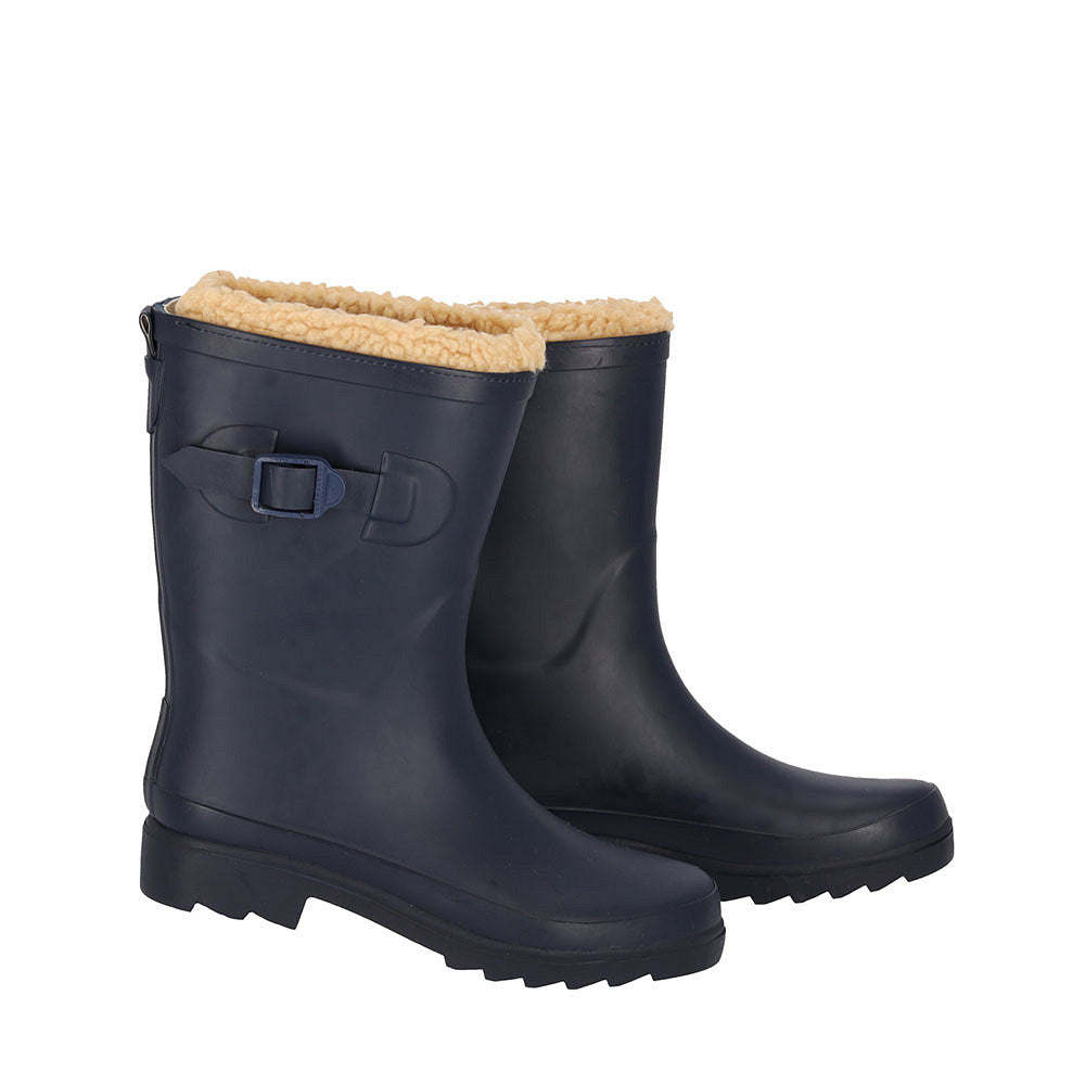 XQ Dames Regenlaarzen met Bont - Warm & Waterdicht
