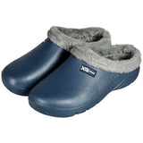 Antislip zool XQ gevoerde dames tuinklomp donkerblauw - grip op natte ondergrond
