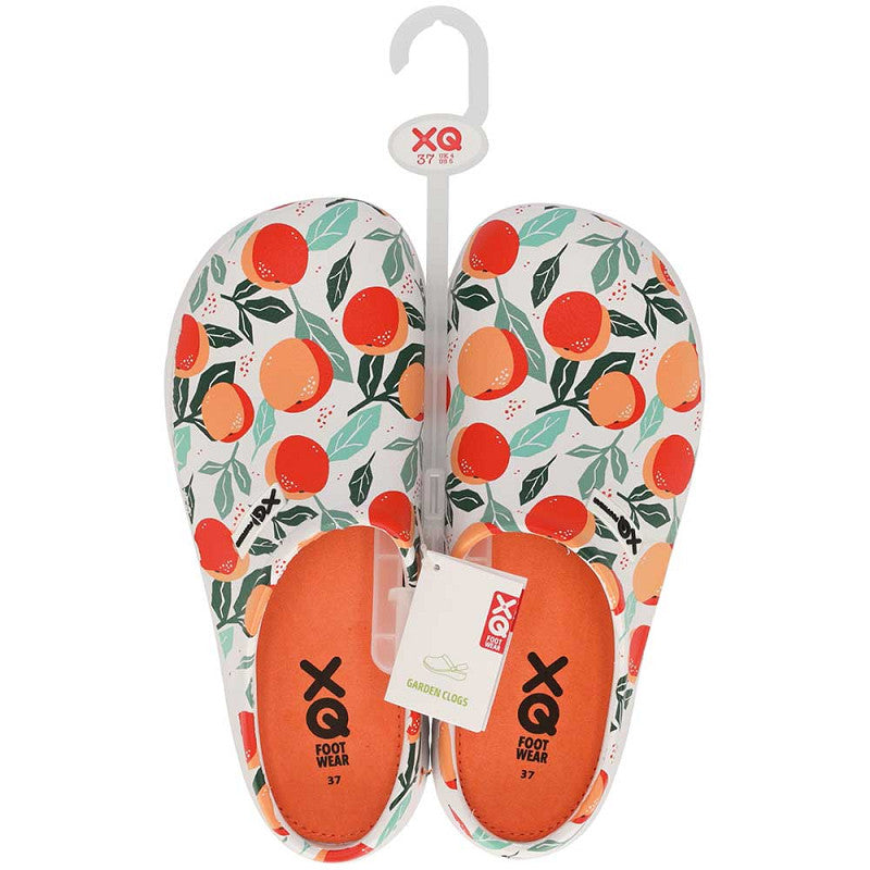 Waterdichte dames tuinklompen met sinaasappel design