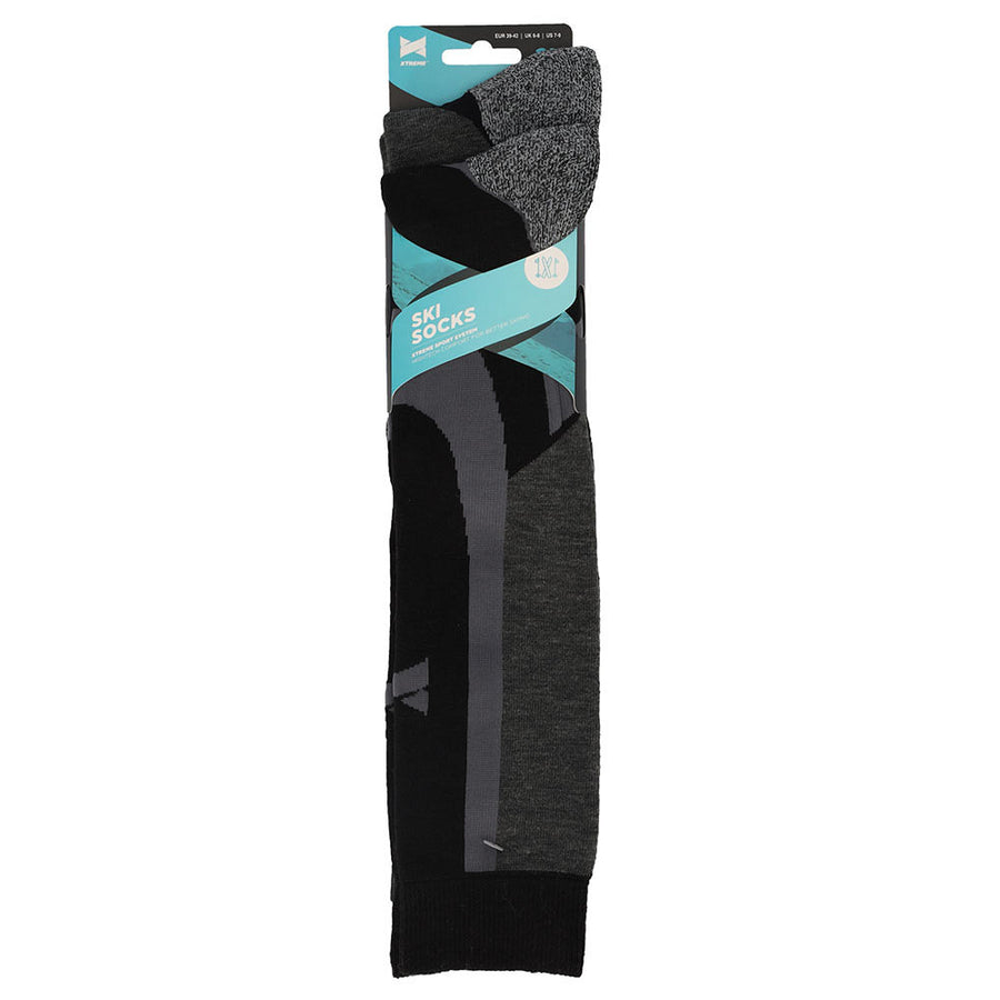 Xtreme Skisokken Volwassenen Zwart/Grijs