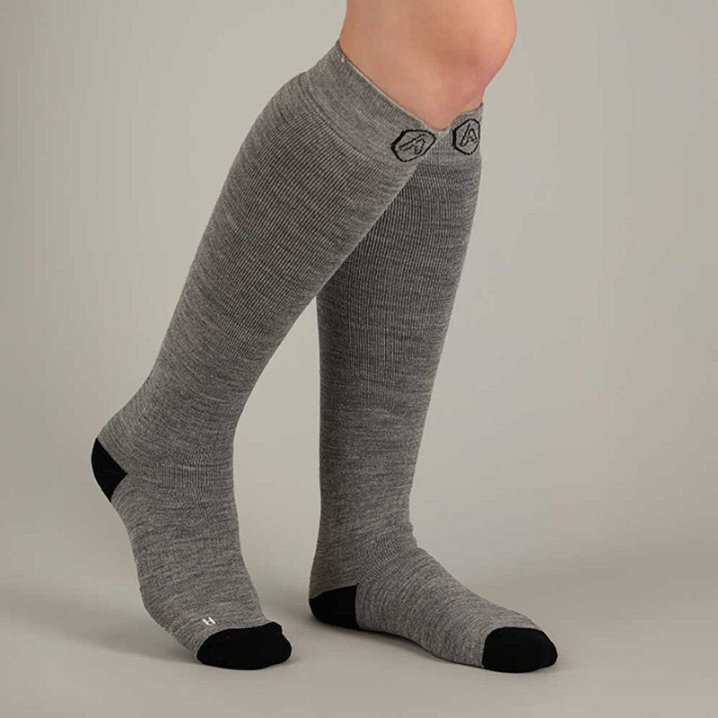 Apollo Dames Skisokken Grijs 2-pack