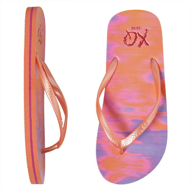 Zijaanzicht XQ meisjes slippers met ergonomische pasvorm