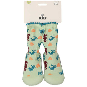 Apollo Kids anti-slip watersokken groen, zijaanzicht
