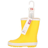 XQ kinder regenlaarzen rubber - effen kleuren in geel