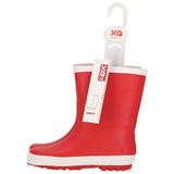 XQ kinder regenlaarzen rubber - effen kleuren in rood