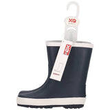 XQ kinder regenlaarzen rubber - effen kleuren in navy