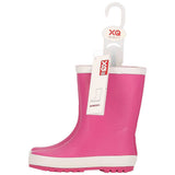 XQ kinder regenlaarzen rubber - effen kleuren in fuchsia