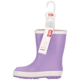 XQ kinder regenlaarzen rubber - effen kleuren in paars