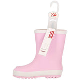 XQ kinder regenlaarzen rubber - effen kleuren in roze