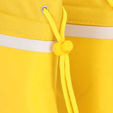 Close-up van klassiek gele kleur XQ kids rubber regenlaarzen