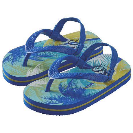 XQ jongens tropische slippers met vrolijke print - comfortabele zomerslippers voor kinderen