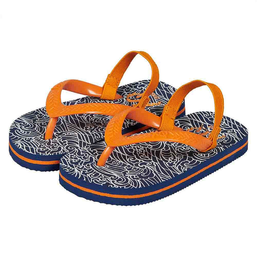 XQ Slippers Blauw-Oranje