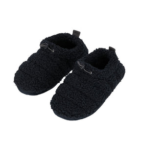 Apollo kinderen teddy huissloffen in blauw met zachte fluffy textuur voor warme kindervoeten