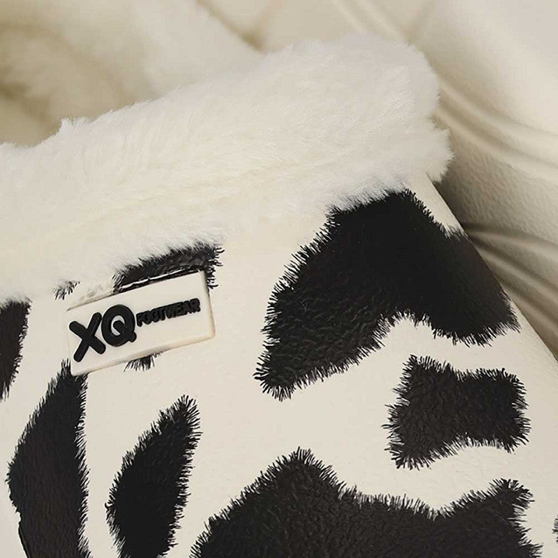 XQ Tuinklompen Dames – Met Bondje & Koeienprint