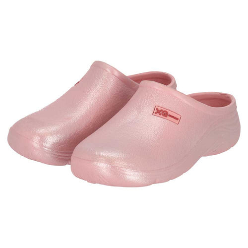 XQ Dames Tuinklompen Parelmoerglans Roze - Instap & Lichtgewicht