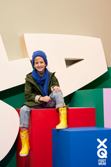 XQ kids rubber regenlaarzen in stoer geel voor kinderen