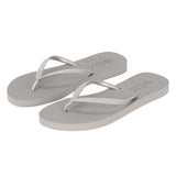 XQ Dames Slippers met Grijze Glitterbandjes – Instapmodel