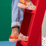 XQ Meisjes Tuinklompen Bloemenprint – lichtgewicht