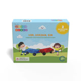 Gladi Magnetic Tiles 2 delige Magnetische Auto