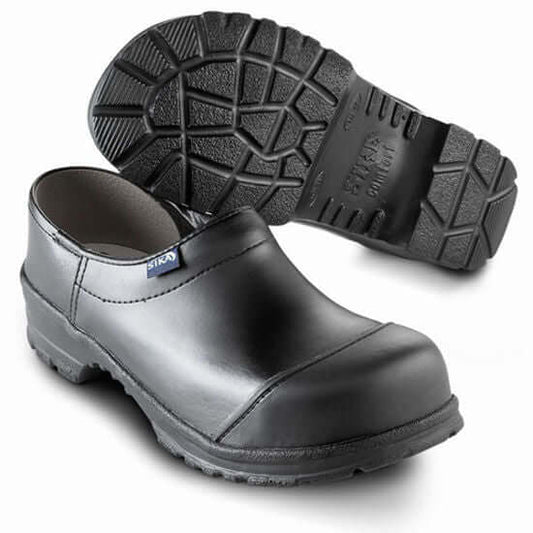 Zwarte Sika 2530 PU klomp met dichte hak en kruipneus voor werk