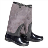 Stijlvolle zwarte XQ dames fashion regenlaarzen